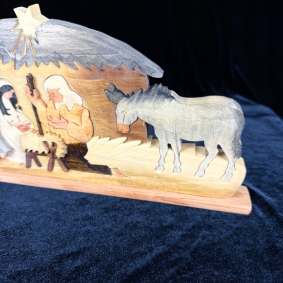 Alaska Made Wooden Puzzle Nativity Jesus Mary Joseph Manger Christmas Bethlehem - Picture 9 of 14
